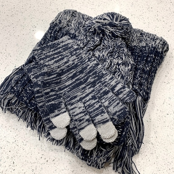 Cozy Knit Hat, Scarf, and Gloves Set - Picture 2 of 4